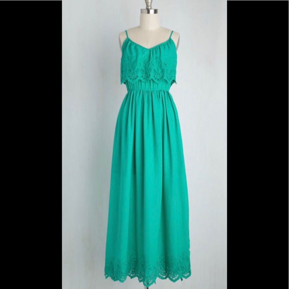 ModCloth Turquoise Maxi Dress